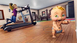 Virtual Baby Life Simulator - Baby Care Games 3D Screenshot 1