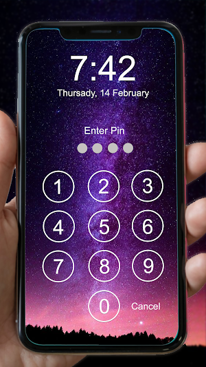 Pin Lock Screen Screenshot 0