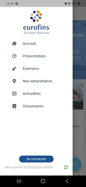 LBM EUROFINS RHONE ALPES - Catalogue des examens Screenshot 1