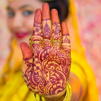 Front full hand mehndi design