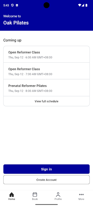 Oak Pilates Screenshot 1