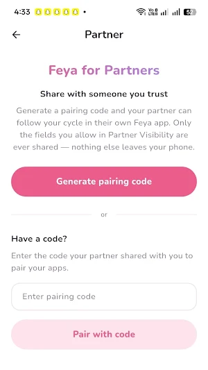 Feya - Period Tracker Screenshot 0