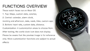 Unreal Blue Line For Wear OS Screenshot 2