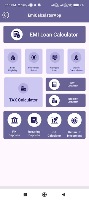 LoanCash - EMI Loan Calculator Screenshot 1
