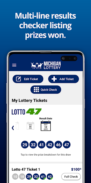 Michigan Lottery Numbers Screenshot 2