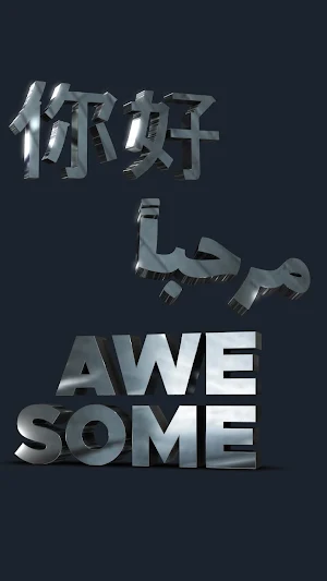 AI 3D Text and Live Wallpaper Screenshot 0