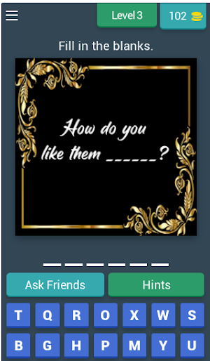 Fill in the Blank Word Game Screenshot 2