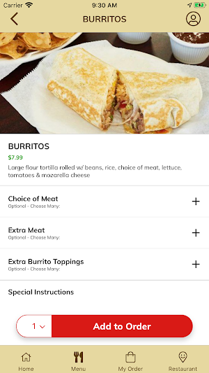 Banelly Taqueria Screenshot 3