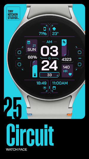 TKS 25 Circuit Watch Face Screenshot 0