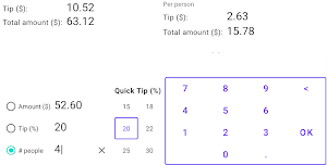 YA Tip Calculator Screenshot 1
