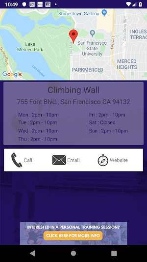 SFSU Mashouf Wellness Center Screenshot 1