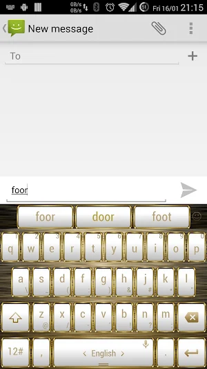 Theme for TPKeyboard FW Gold Screenshot 2