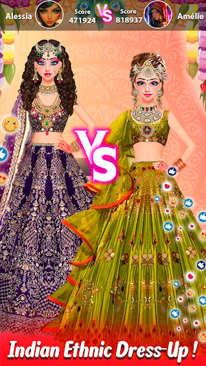 Indian Girl Makeup & Dress Up Screenshot 2