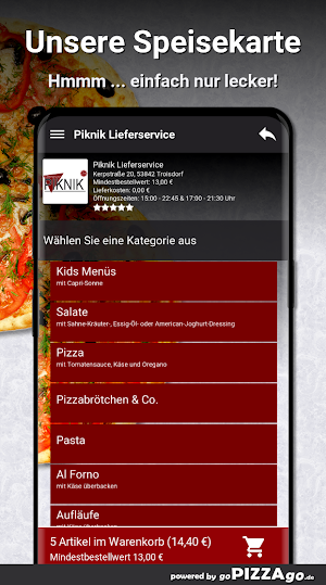 Piknik Lieferservice Troisdorf Screenshot 3