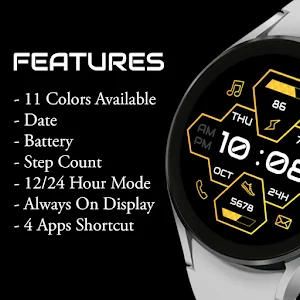 Diamond: Digital Watch Face Screenshot 1