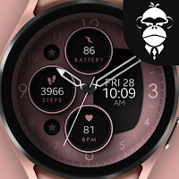 Rose Gold Analog Watch Face