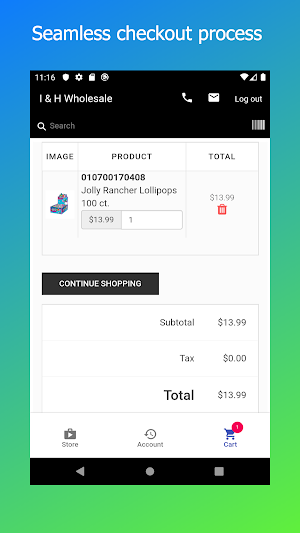 I & H Wholesale Screenshot 1