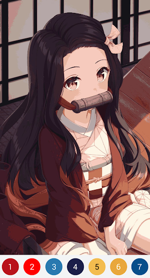 Anime Pixel - Color By Number Screenshot 1