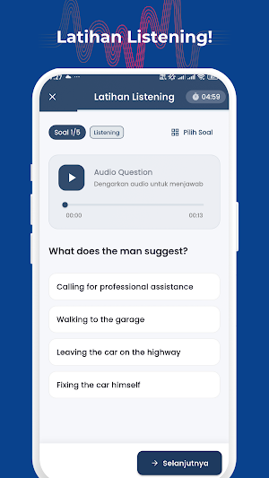Kawan TOEFL: Latihan & Belajar Screenshot 1