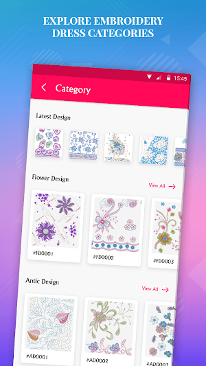 Embroidery Dress Design Screenshot 2