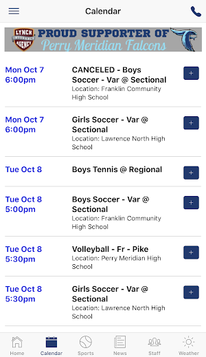 Perry Meridian Athletics - Indiana Screenshot 2