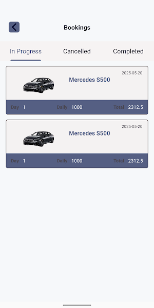 SIMA Car Rental Screenshot 2