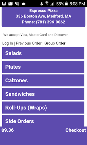 Espresso's Pizza Screenshot 1