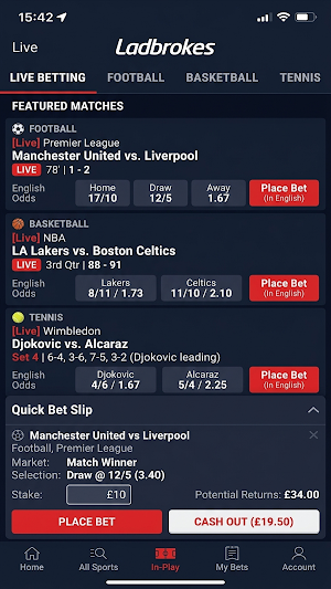 Ladbrokes Screenshot 2