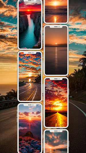 Sunset Aesthetic Wallpaper 4K Screenshot 2