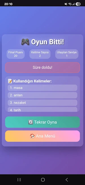 Kelime Zinciri Screenshot 3