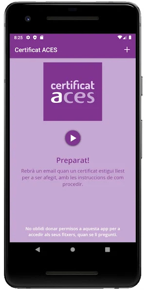 Certificats ACES Screenshot 0