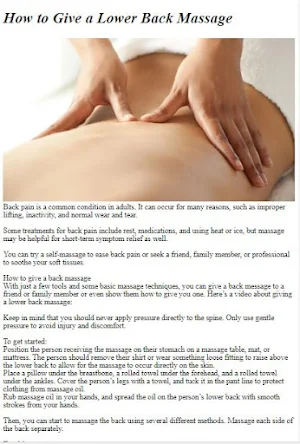 Full Body Massage Tutorial Screenshot 1