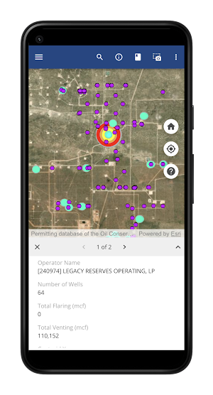 New Mexico Methane Map Screenshot 1