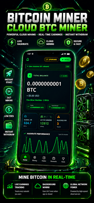 Bitcoin Miner Cloud BTC Miner Screenshot 0