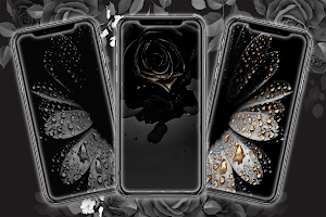Black Flower Wallpaper Screenshot 3