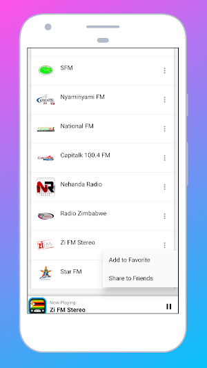 Radio Zimbabwe + Radio Online Screenshot 3