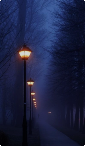 Street Lamp in Fog Wallpaper Screenshot 1