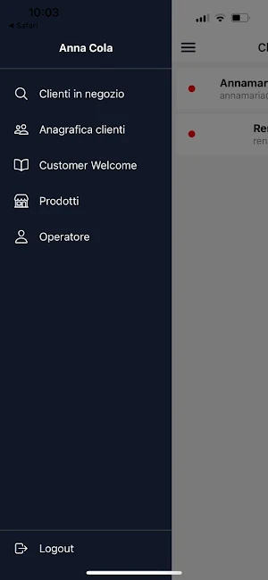 Customer Welcome Screenshot 1