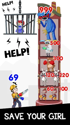 Wuggy Tower War: Hero Playtime Screenshot 0