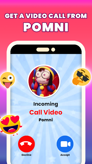 Call Pomni Circus Fake Chat Screenshot 1