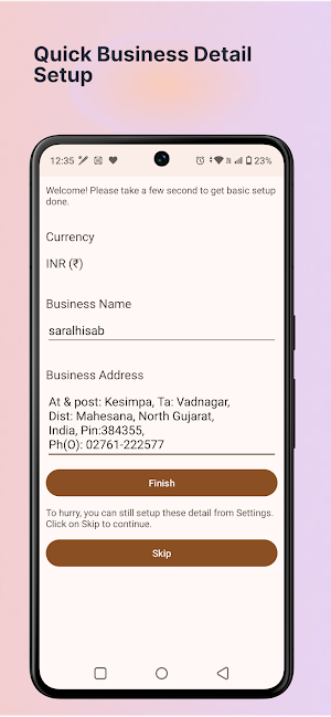 Estimations Screenshot 1