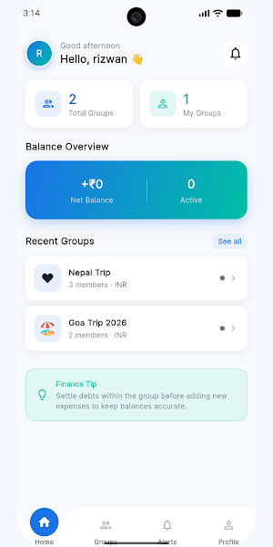 SplitCircle-Expense Splitting Screenshot 0