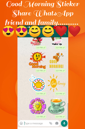 Good Morning Sticker for Whatsapp -😊WAStickerApps Screenshot 3