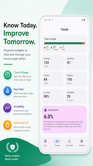 Blood Sugar Log: Glucose Diary Screenshot 2