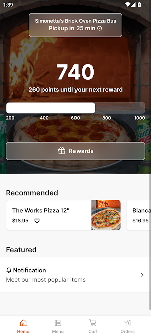 Simonetta's Brick Oven Pizza Screenshot 0