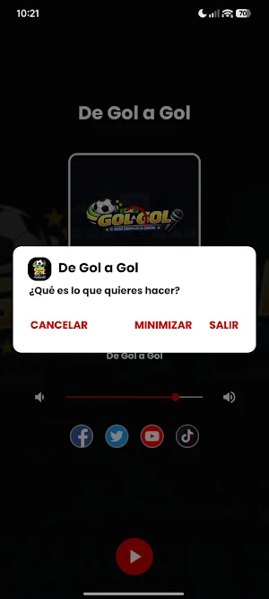 Radio De Gol a Gol Screenshot 1