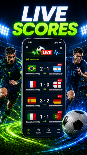 Soccer live Score: Goal News Screenshot 0