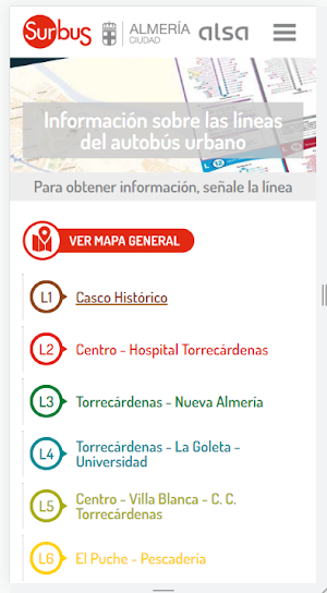 Transportes Provincia Almeria Screenshot 1