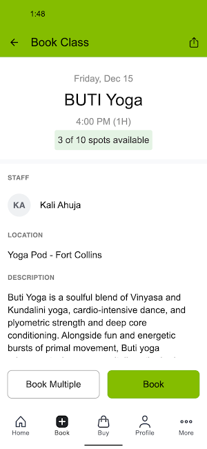 Yoga Pod Fort Collins Screenshot 2