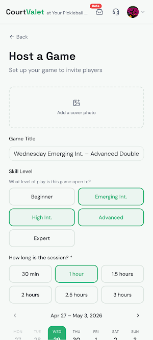 CourtValet Screenshot 2